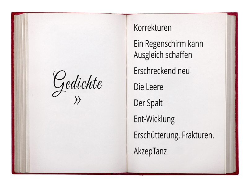 Aufgeschlagenes Buch